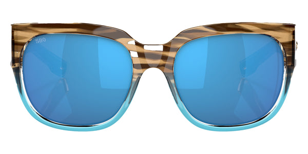 Shiny Wahoo / Blue Mirrored Polarized / 55-18-132