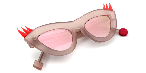 Matte Translucent Nude/Neon Coral / 50-21-145