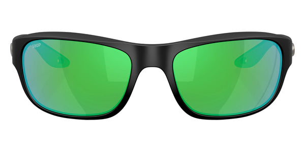 Matte Black / Green Mirrored Polarized / 58-18-133