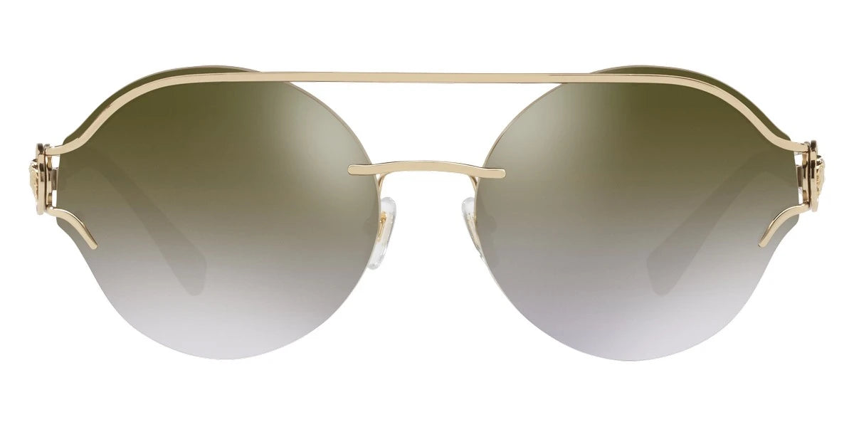 VERSACE VE2184 12526U 61 - Pale Gold / Gradient Brown Mirrored Gold