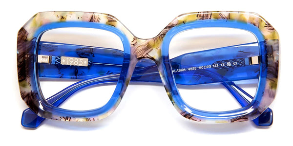 Green Floral/Blue Azure / 50-23-143