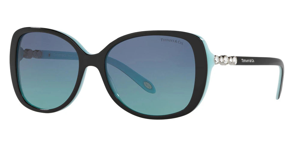 TIFFANY TF4121B 80559S 55 - Black on TIFFANY Blue / TIFFANY Blue Gradient