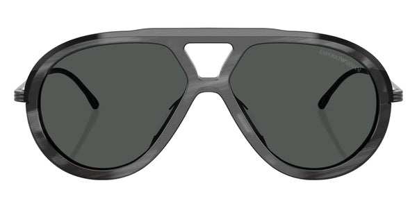 Shiny Striped Gray/Shiny Black / Dark Gray / 56-14-145