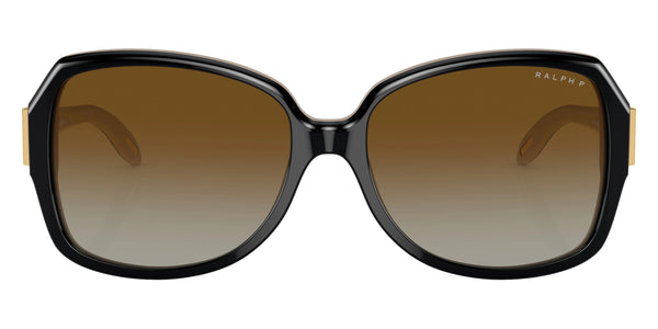 Shiny Black on Nude / Polarized Gradient Brown / 58-16-135