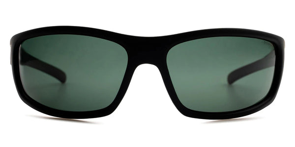 Black Rubber / Green Polarized / 63-16-128