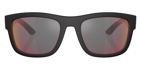 Black Rubber / Dark Gray Mirrored Blue/Red / 56-21-145