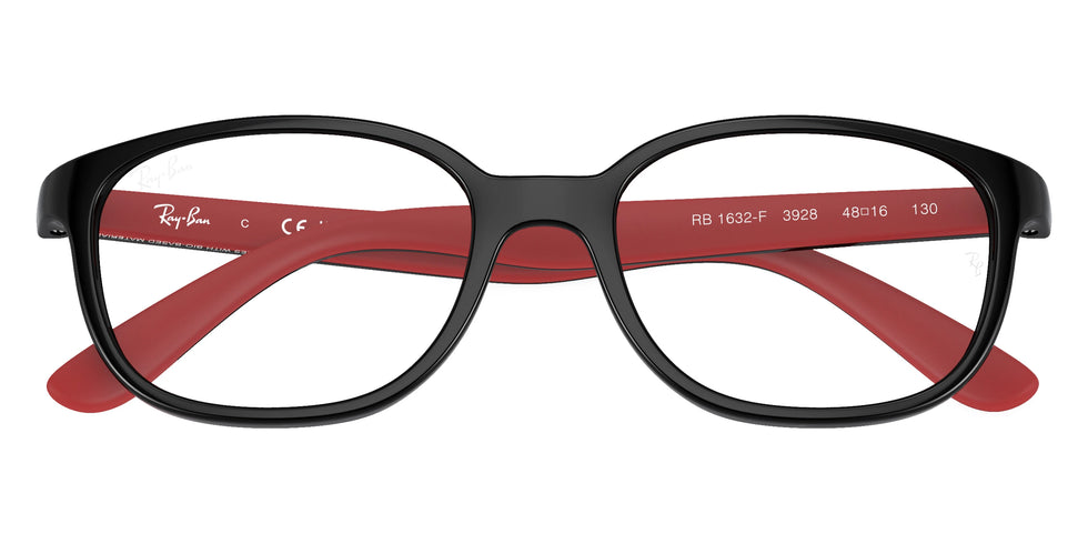Ray-Ban RY1632F 3928 48 - Black on Red