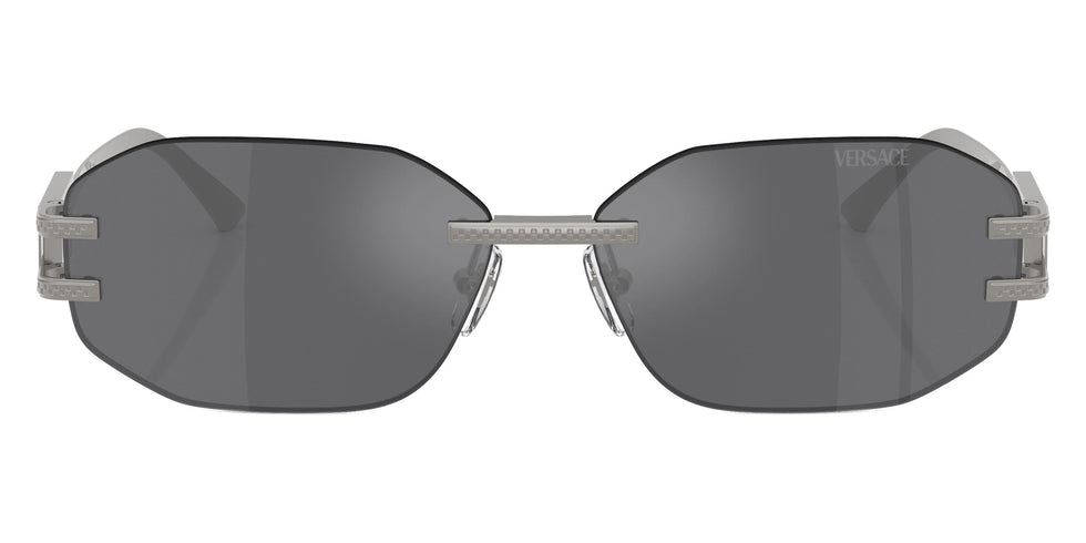 VERSACE VE2274 10016G 58 - Gunmetal / Gray Mirrored Silver
