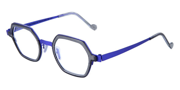 Striped Acetate/Matte Bright Blue / 43-22
