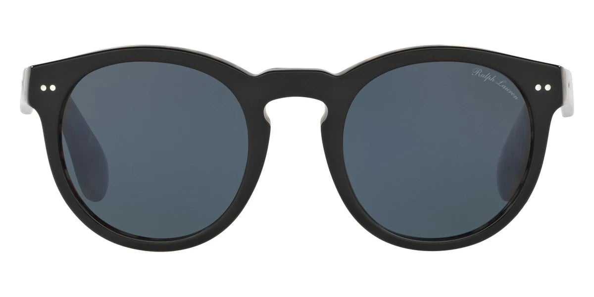 RALPH LAUREN RL8146P 5613R5 49 - Shiny Black on Spotty Havana / Gray/Blue