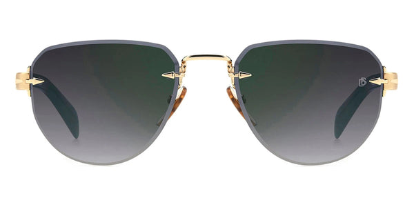 Gold Green / Gray Shaded Green Mirrored / 55-20-145