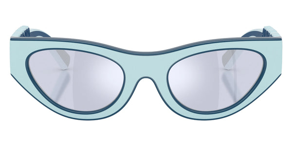 Azure Rubber/Blue / Dark Violet Mirrored Silver / 47-19-130