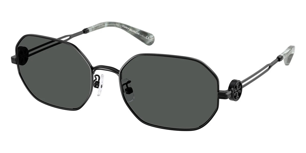 Tory Burch TY6113 328287 55 - Shiny Black / Dark Gray