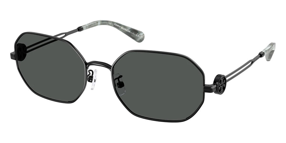 Tory Burch TY6113 328287 55 - Shiny Black / Dark Gray