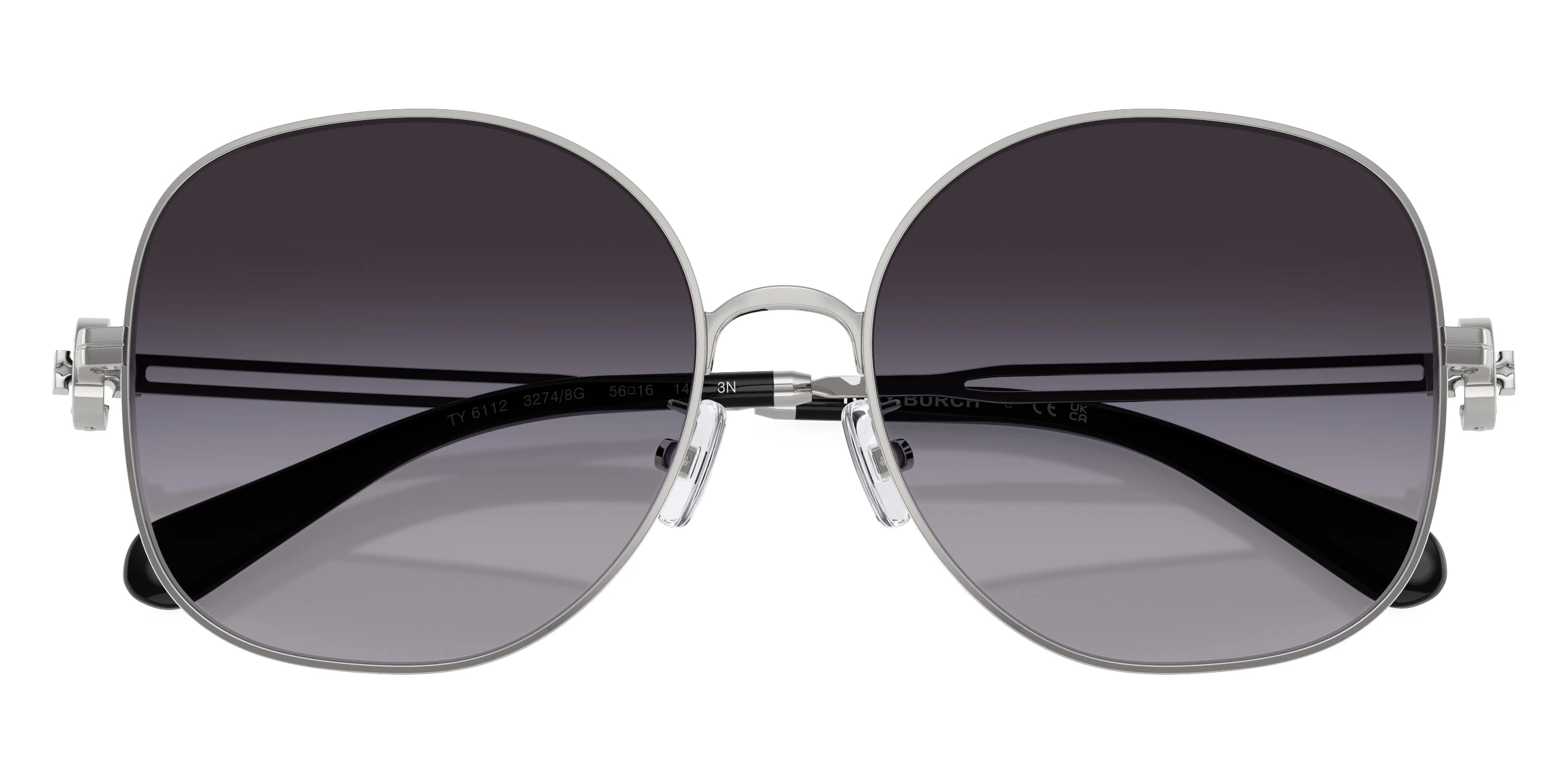 Tory Burch TY6112 32748G 56 - Silver / Gray Gradient