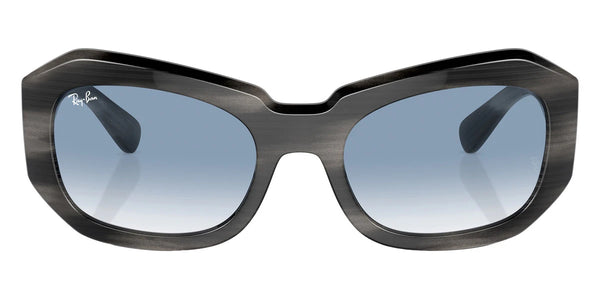 Striped Gray / Clear and Blue / 56-20-130