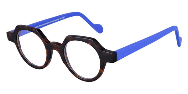 Tortoiseshell/Solid Fluo Electric Blue / 43-23