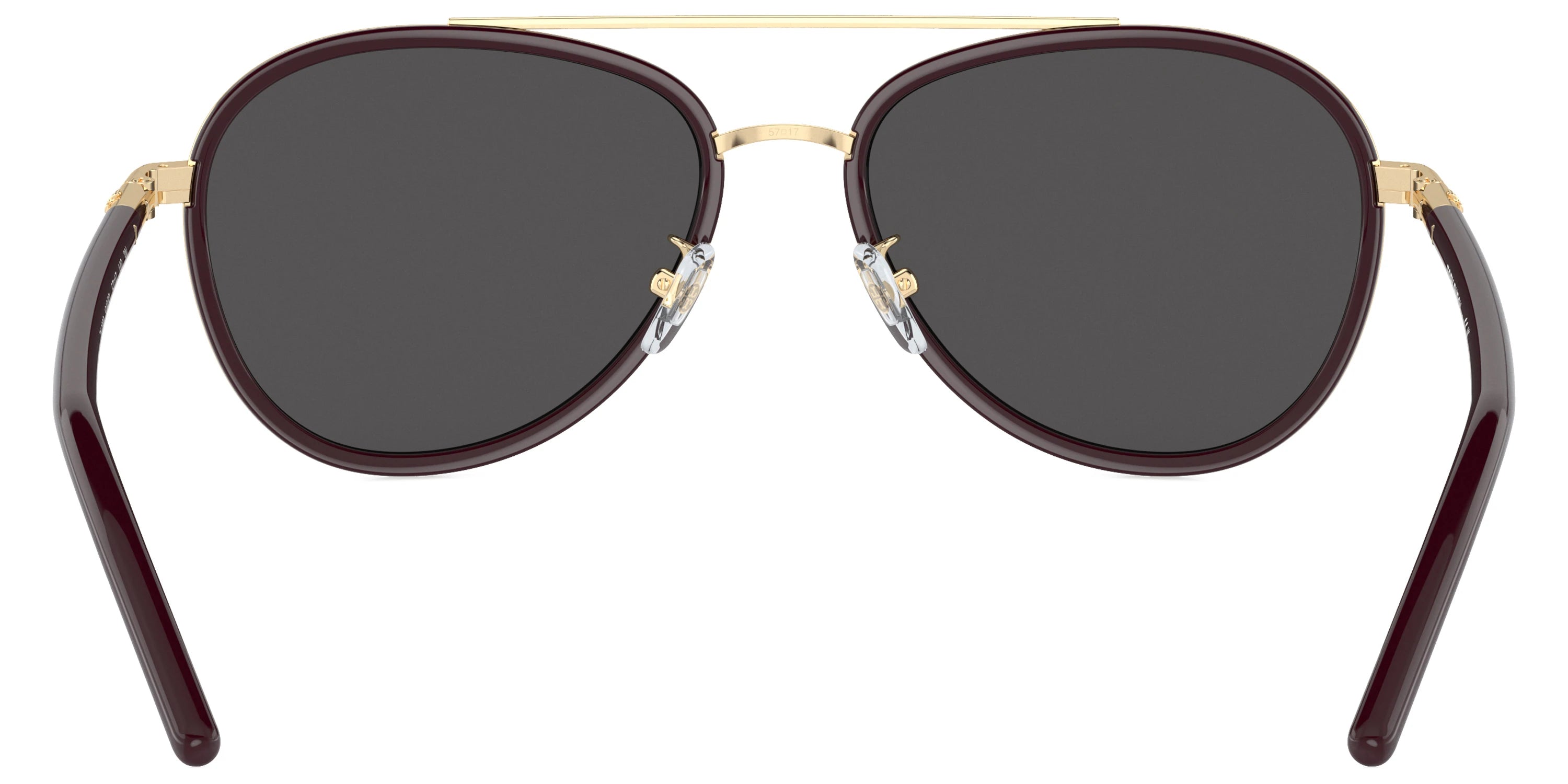 Tory Burch TY6089 194887 57 - Burgundy / Dark Gray