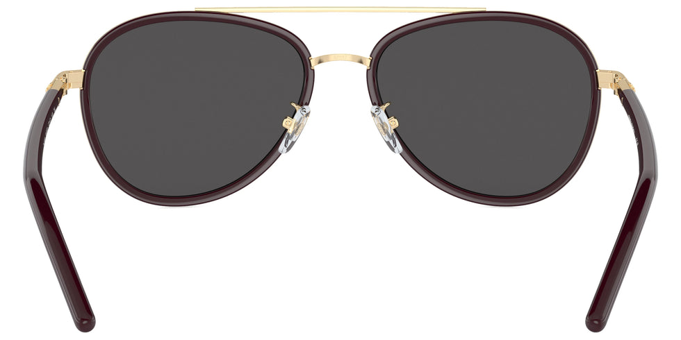 Tory Burch TY6089 194887 57 - Burgundy / Dark Gray