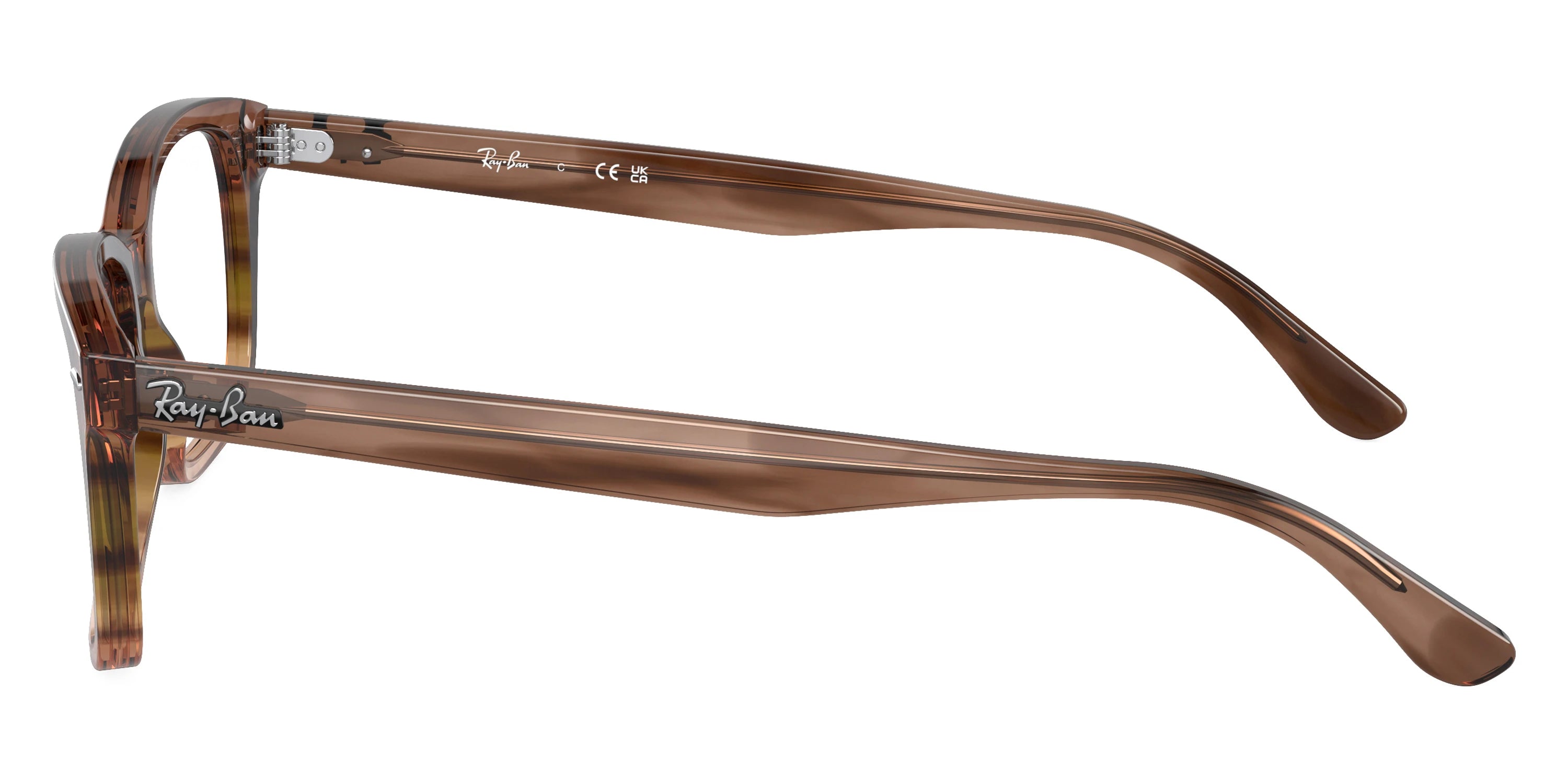 Ray-Ban RX5428F 8255 55 - Striped Brown and Green