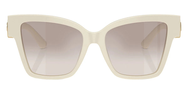 Cream / Clear Gradient Brown Mirrored Silver / 54-17-145