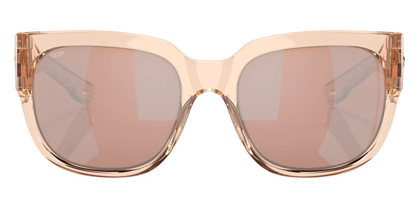 Shiny Blonde Crystal / Copper Silver Mirrored Polarized / 55-18-132