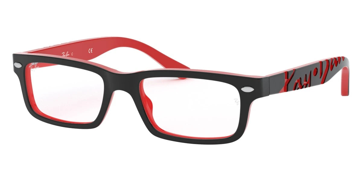 Ray-Ban RY1535 3573 48 - Black On Red