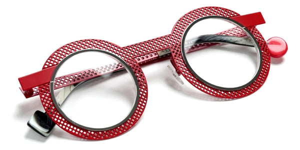 Satin Red Perforated/Polished Palladium / 43-29-145