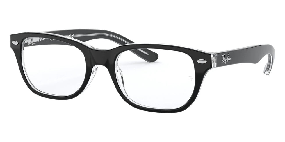 Ray-Ban RY1555 3529 46 - Black On Transparent