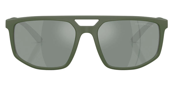 Matte Agave/Green Rubber / Green Mirrored Silver / 58-18-145
