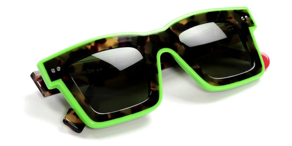 Shiny Khaki Tortoise/Shiny Neon Green / 47-25-145