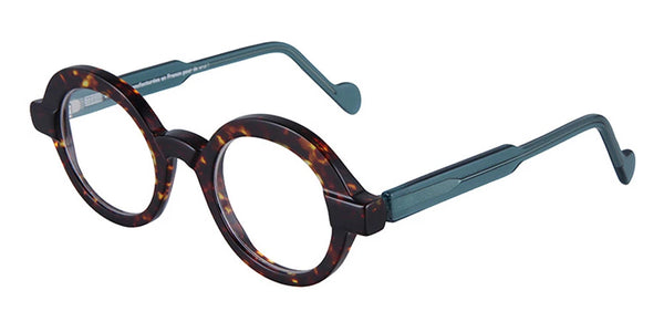 Tortoiseshell/Transparent Steel Green / 46-23