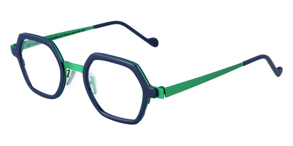 Solid Navy Blue/Intense Green / 43-22