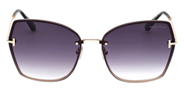 Shiny Rose Gold / Gradient Smoke / 62-16-140