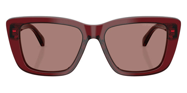 Shiny Transparent Bordeaux / Light Brown / 54-17-140