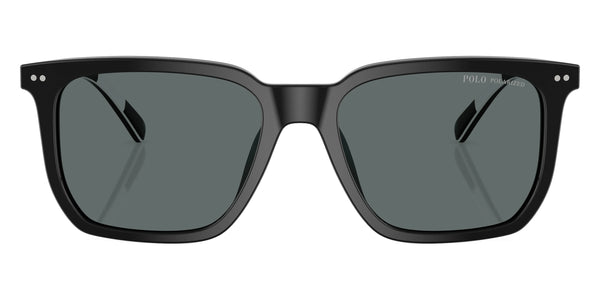 Shiny Black/White / Polarized Dark Gray / 55-18-145
