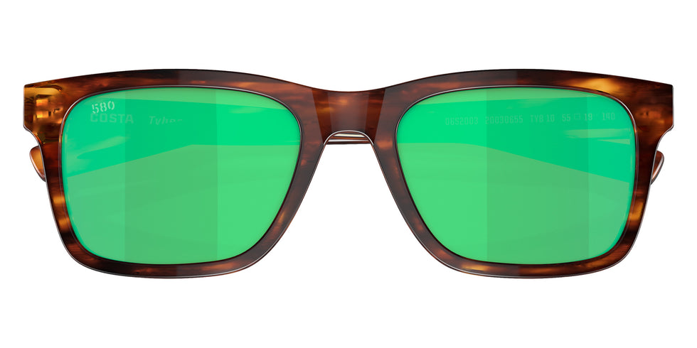 COSTA 6S2003 Tybee 200306 52 - Tortoise / Green Mirrored Polarized #id:6s2003200306_s:100120