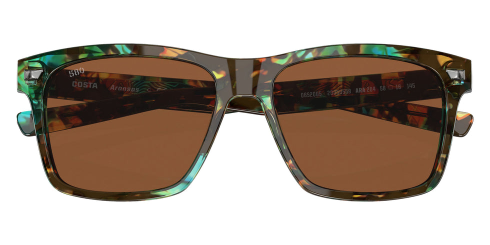 COSTA 6S2005 Aransas 200505 58 - Shiny Ocean Tortoise / Copper Polarized #id:6s2005200505_s:100130