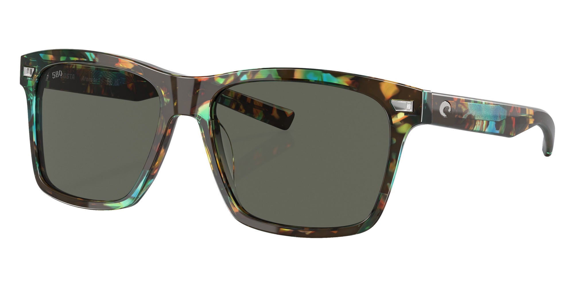 COSTA 6S2005 Aransas 200506 58 - Shiny Ocean Tortoise / Gray Polarized #id:6s2005200506_s:100105