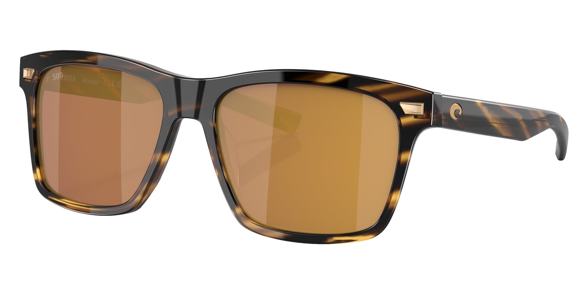 COSTA 6S2005 Aransas 200515 58 - Tortoise / Gold Mirrored Polarized #id:6s2005200515_s:106105