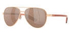 COSTA 6S4002 Peli 400207 57 - Shiny Rose Gold / Copper Silver Mirrored Polarized #id:6s4002400207_s:100100