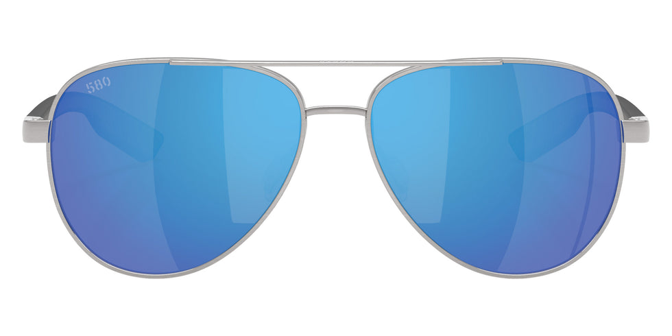 COSTA 6S4002 Peli 400229 57 - Brushed Silver / Blue Mirrored Polarized #id:6s4002400229_s:106100