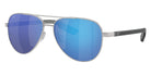 COSTA 6S4002 Peli 400229 57 - Brushed Silver / Blue Mirrored Polarized #id:6s4002400229_s:106105