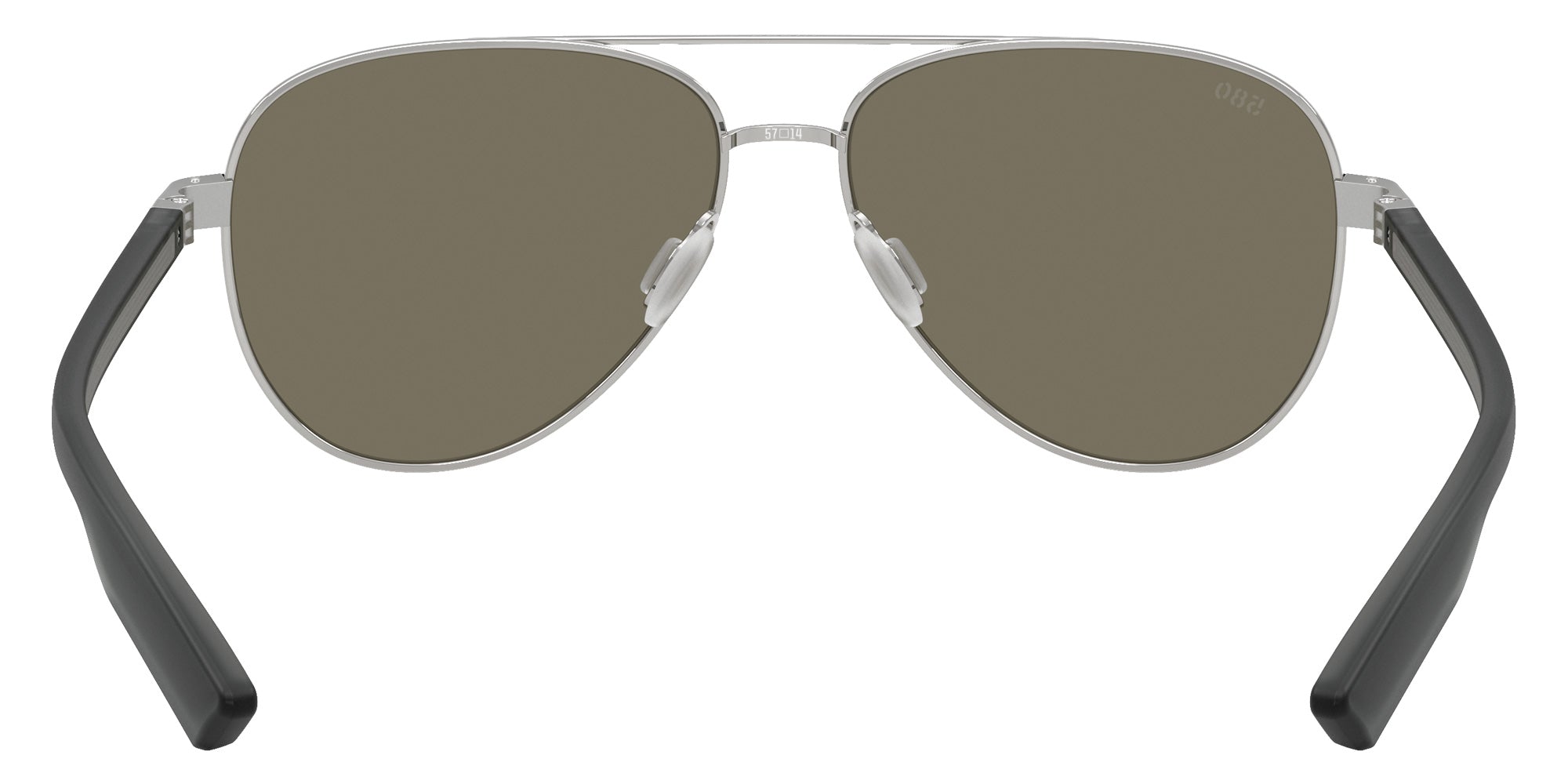 COSTA 6S4002 Peli 400229 57 - Brushed Silver / Blue Mirrored Polarized #id:6s4002400229_s:106115