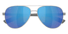 COSTA 6S4002 Peli 400229 57 - Brushed Silver / Blue Mirrored Polarized #id:6s4002400229_s:106120