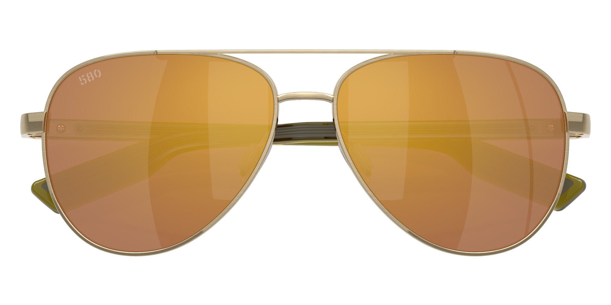 COSTA 6S4002 Peli 400230 57 - Brushed Gold / Gold Mirrored Polarized #id:6s4002400230_s:108120