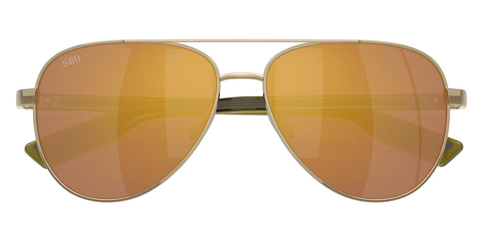 COSTA 6S4002 Peli 400230 57 - Brushed Gold / Gold Mirrored Polarized #id:6s4002400230_s:108120