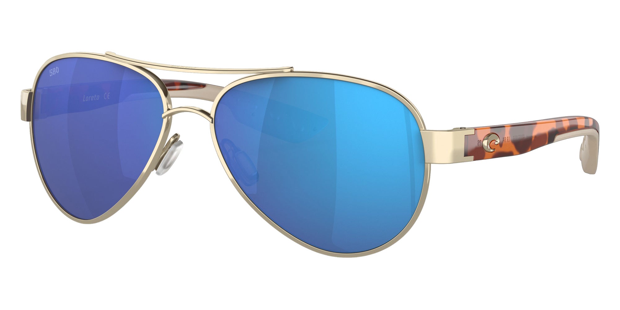 COSTA 6S4006 Loreto 400619 56 - Rose Gold / Blue Mirrored Polarized #id:6s4006400619_s:100105