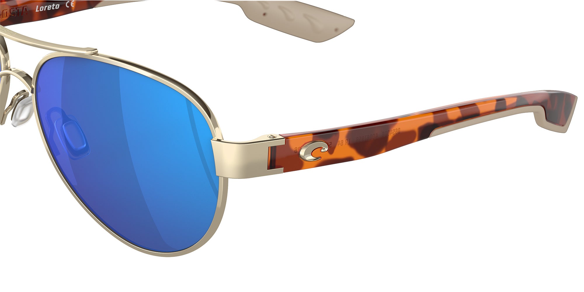 COSTA 6S4006 Loreto 400619 56 - Rose Gold / Blue Mirrored Polarized #id:6s4006400619_s:100120