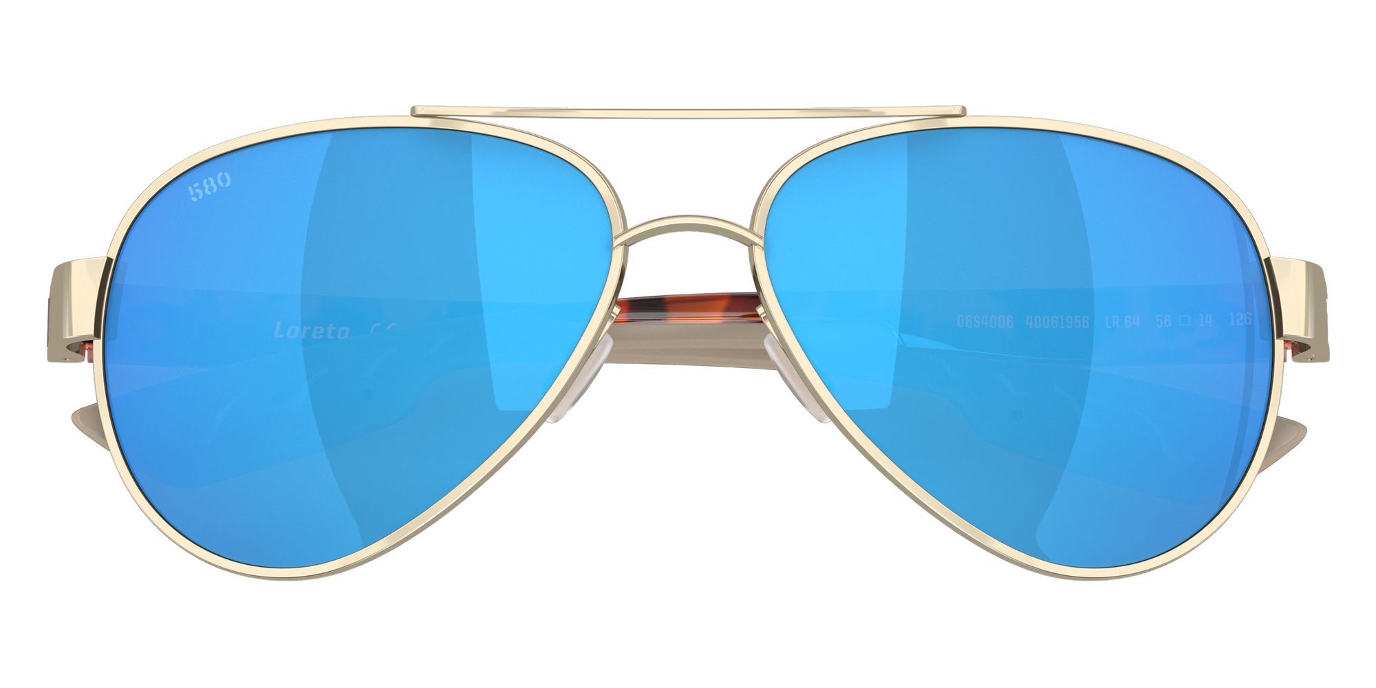 COSTA 6S4006 Loreto 400619 56 - Rose Gold / Blue Mirrored Polarized #id:6s4006400619_s:100130